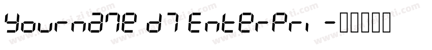 Yourname D7 Enterpri字体转换